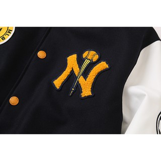 ÁO BOMBER DẠ MLB NY UNISEX NAM NỮ