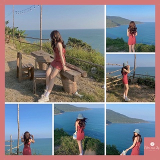 ĐẦM CARO ĐỎ VINTAGE 🌻 [Ảnh thật]