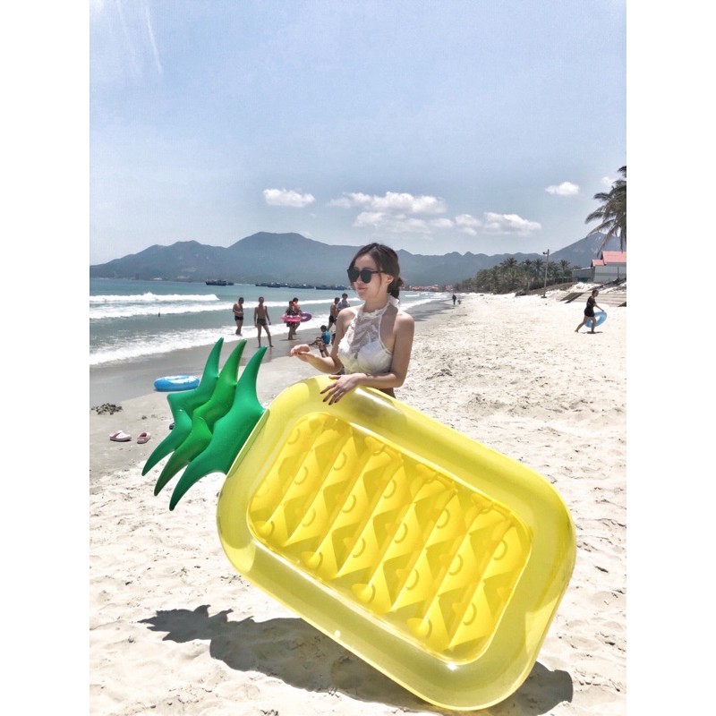 Phao Bơi Bơm Hơi Hình Quả Dứa🍍🍍- Quả Dưa Hấu 🍉🍉 tặng Bộ Keo + 2 miếng vá phao ❤️
