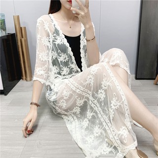 ÁO CHOÀNG KIMONO ĐI BIỂN DÁNG DÀI CÓ SẴN