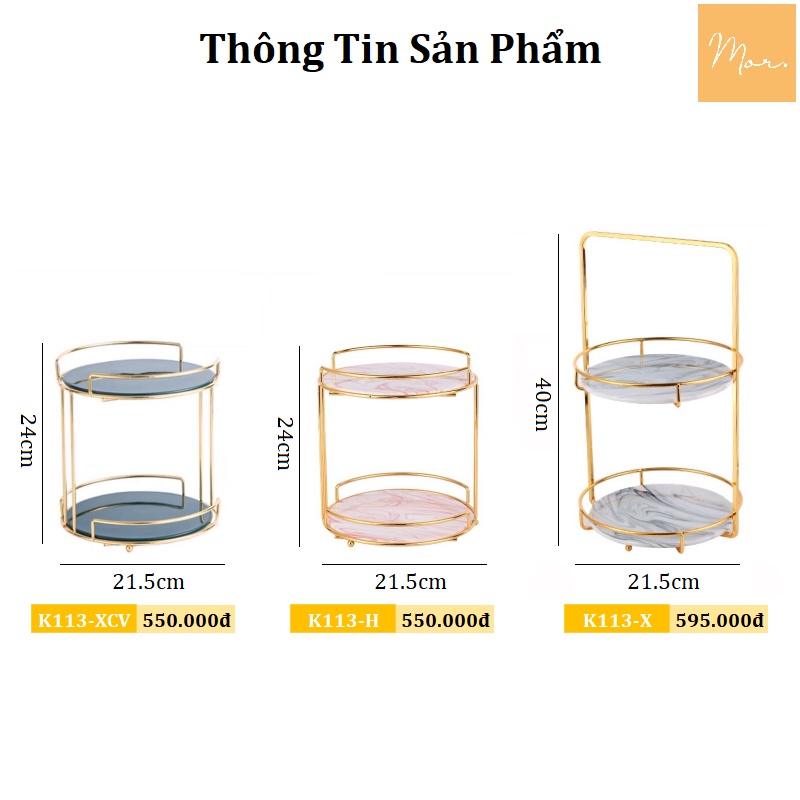 Bộ khay sứ đựng mỹ phẩm - K113