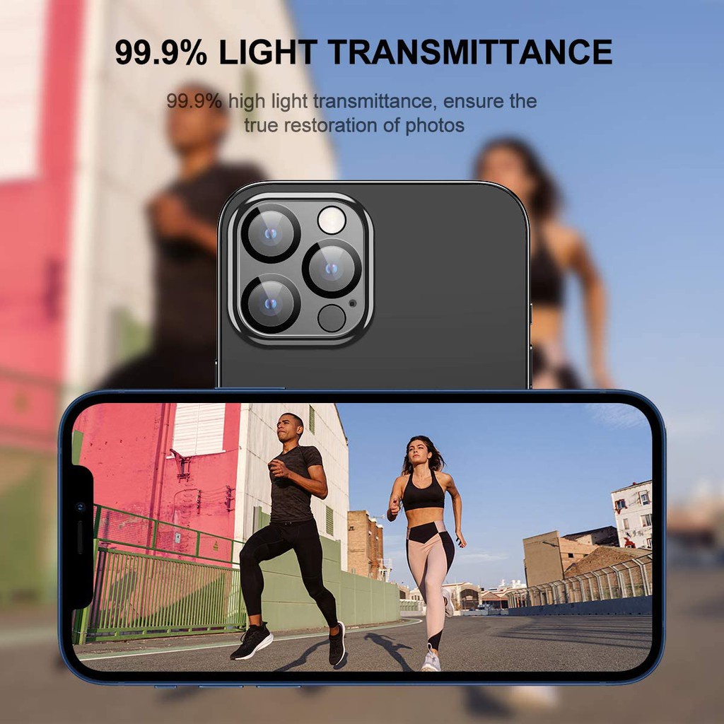 Kính Cường Lực HD 9D Bảo Vệ Ống Kính Máy Ảnh Cho iPhone 14 / Pro Max / 14 Plus iPhone 11 / 12 / 13 Pro Max / 12 Mini / 13 Mini