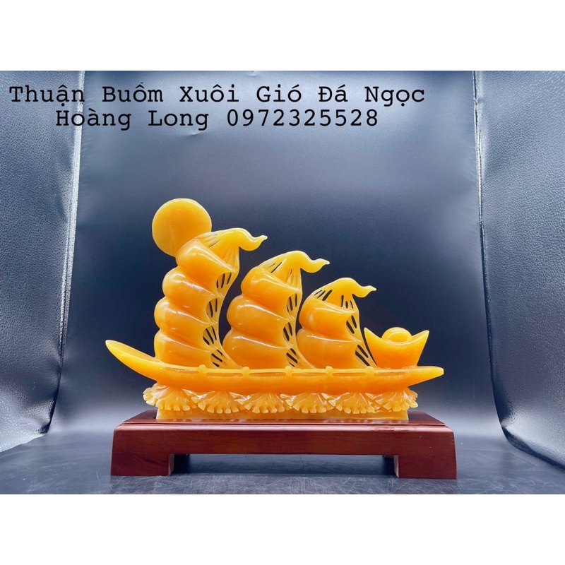 Tượng Thuận Buồm Xuôi Gió Đá Ngọc Phong Thuỷ