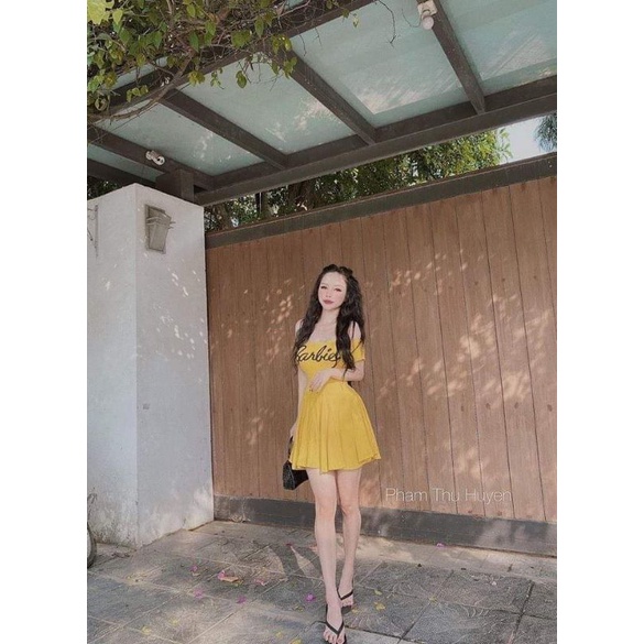 đầm bệt vai babie