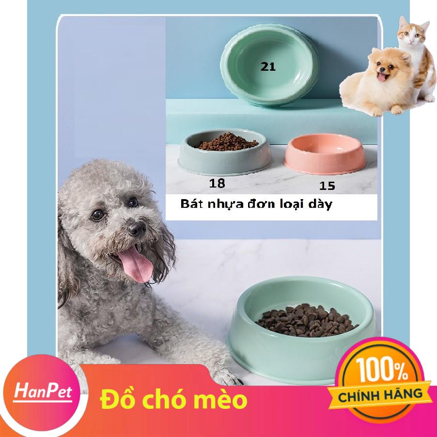 Bát ăn cho chó mèo siêu dày (2 loại bát tròn đơn Bát nghiêng) chất liệu nhựa size nhỏ phù hợp cho mèo và chó