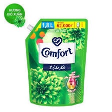 Nước Xả Vải Comfort Đậm Đặc Một Lần Xả Hương Ban Mai Túi 1.8L