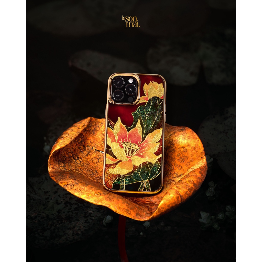 Ốp điện thoại cho iPhone 13 Pro / 13 Pro Max mẫu Tịnh Khách Hoa thương hiệu La Sonmai
