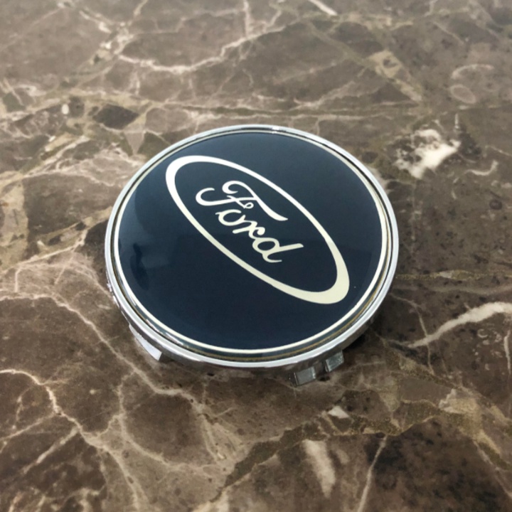 Logo chụp mâm, ốp la zăng bánh xe ô tô Ford đường kính 68mm, chất liệu nhựa ABS cao cấp