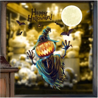 Decal trang trí Halloween - Người rơm quỷ