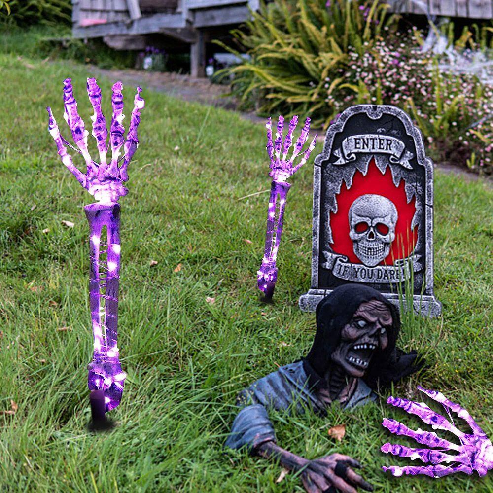 LANSEL Bộ 2 Bàn Tay Xương Trang Trí Halloween