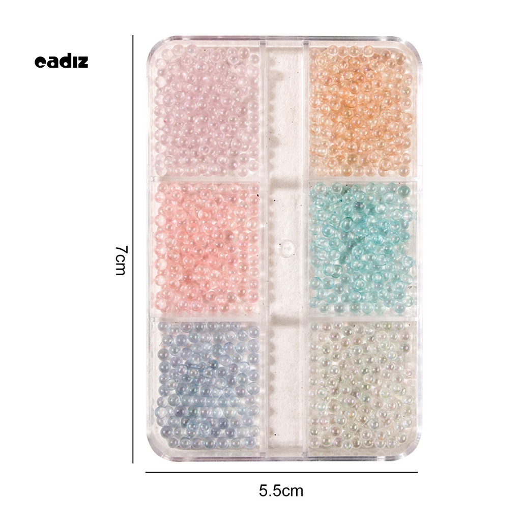 1 Hộp Hạt Cườm 3D Đính Móng Nghệ Thuật