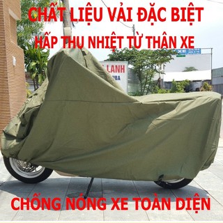 Bạt Trùm Xe Máy Vải Dù Loại Dày Cao Cấp Siêu Bền Trọng Lượng 1,4kg