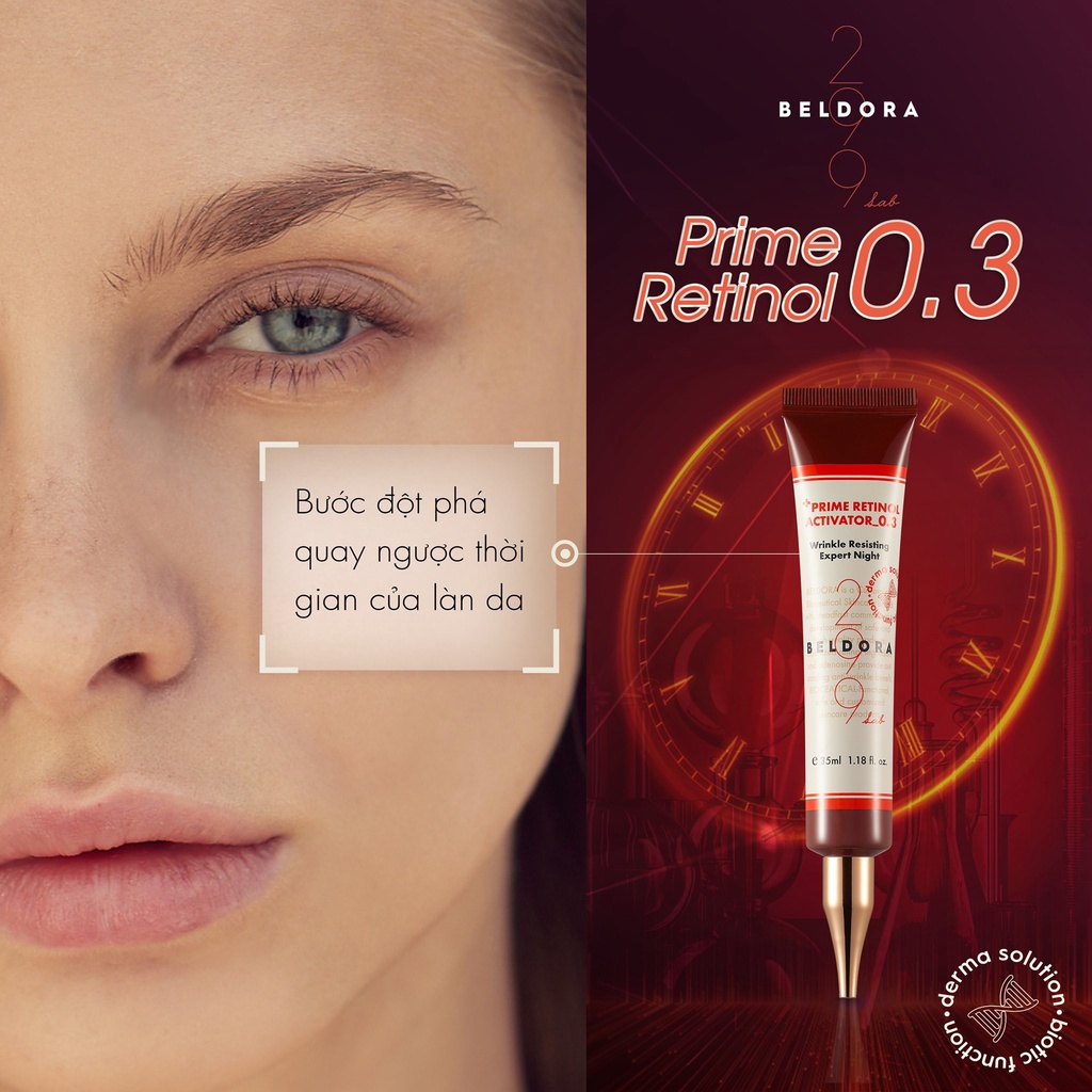 Kem Dưỡng Retinol 0.3 BELDORA Xóa Nhăn Căng Bóng Da BELDORA 299 PRIME RETINOL ACTIVATOR 35ml