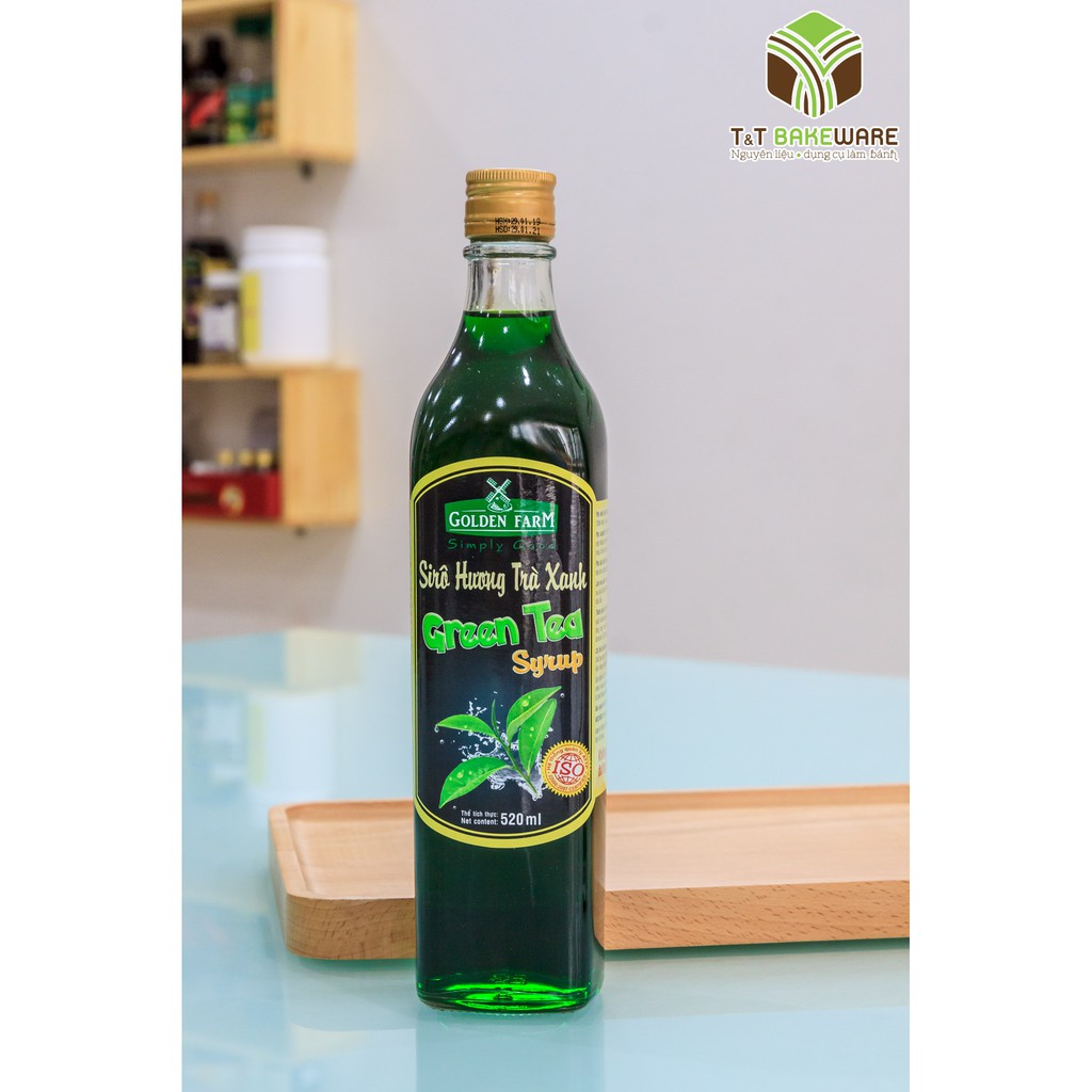 Siro hương trà xanh Golden Farm 520ml (HLSIRO09)