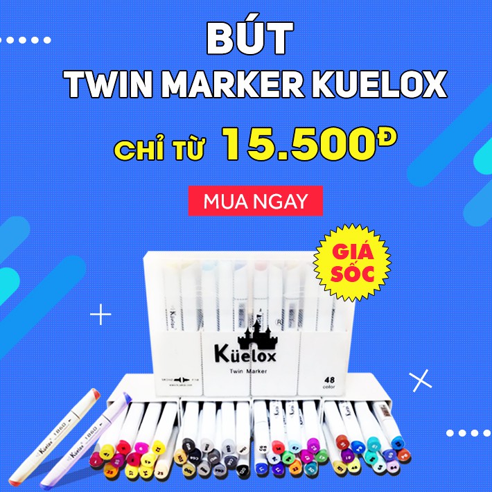 Bút Marker Fine Colour Kuelox Set 48 / 60 / 72 Màu