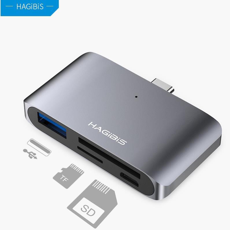 Cáp đa năng Hagibis Usb Type C To SD/TF Card/USB