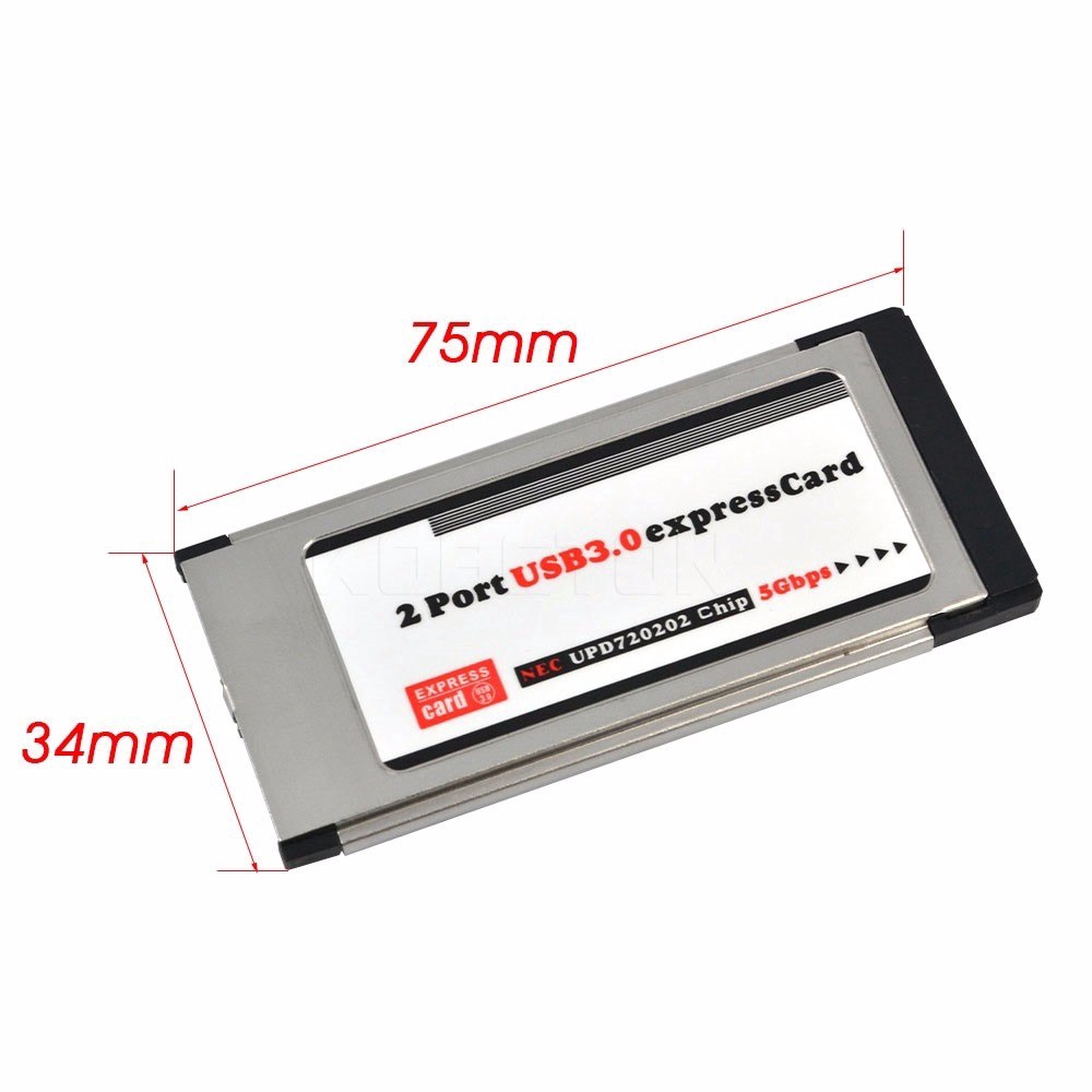 Đầu chuyển PCI-E sang hai cổng USB 3.0 34mm chuyên dụng cho Laptop