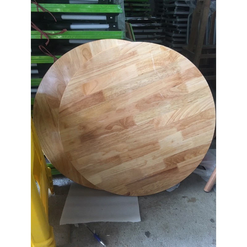 Mặt gỗ cao su tròn đường kính 60cm Gem Decor