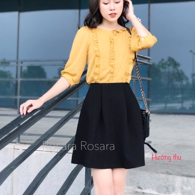 HOT Chân váy công sở dáng ngắn trên gối trẻ trung