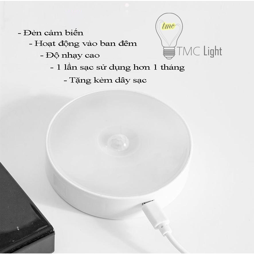 Đèn cảm biến, bóng led độ nhạy cảm biến cao,tự động hoạt động ban đêm - T07 TMC Store