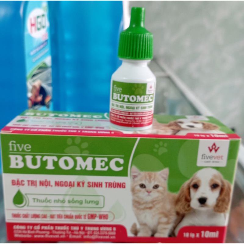BUTOMEC Đặc trị ve, chấy, rận, bọ chét Chó Mèo