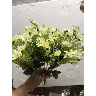 hoa cúc hoạ mi trang trí hoa sáp , hoa lụa