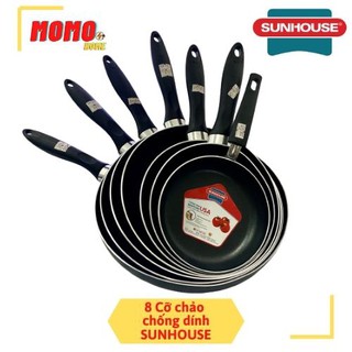 CHẢO CHỐNG DÍNH SUNHOUSE , CHẢO TRƠN SUNHOUSE 8 KÍCH CỠ - MOMO