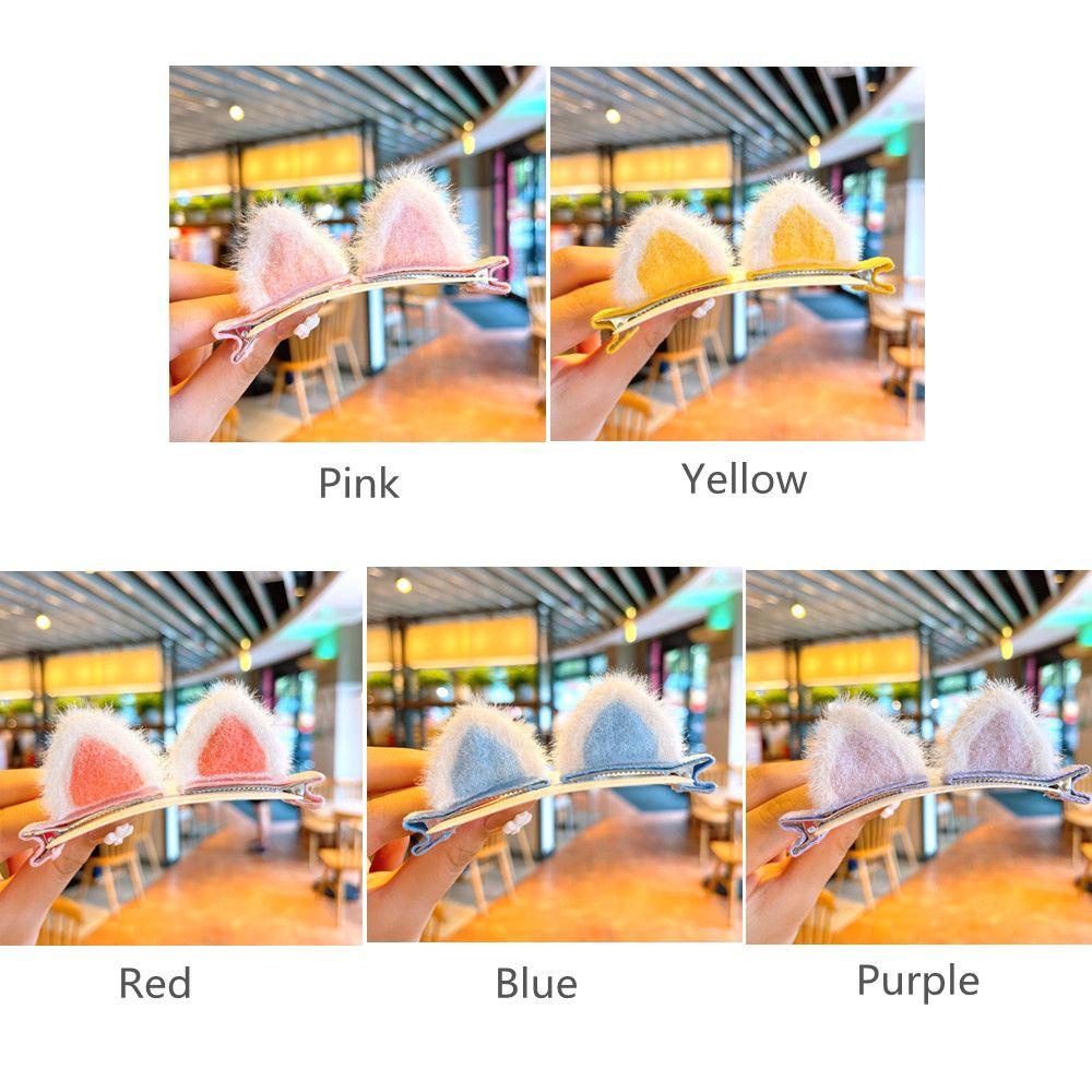 Bộ 2 Kẹp Tóc Hình Tai Thỏ 3D Dễ Thương Cho Bé