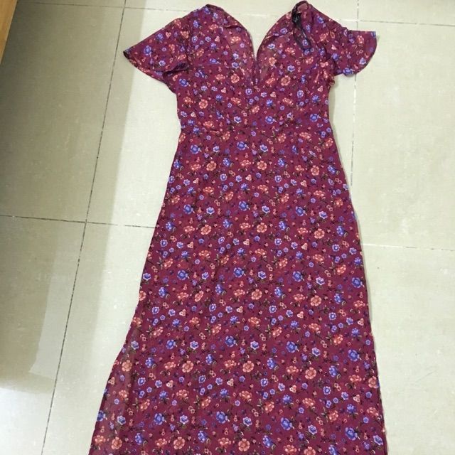 Đầm maxi hoa nhí F21 sz M L