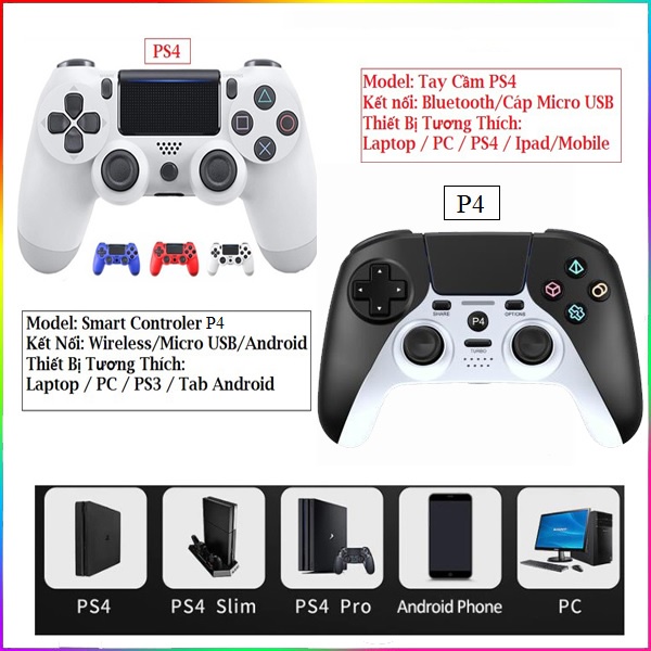 Tay cầm chơi game Dualshock 4 PS4 2nd nhiều màu 🧨New100% - Hà Nội🧨