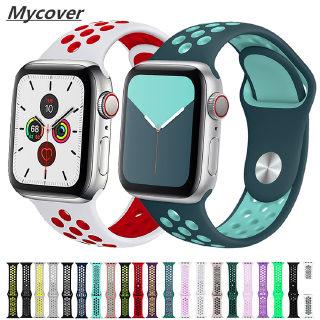 Dây Đeo Silicone Khóa Kim Loại Cho Đồng Hồ Apple 42mm 38 mm 44mm 40mm Iwatch Series 6 SE 5 4 3 2 1 Band