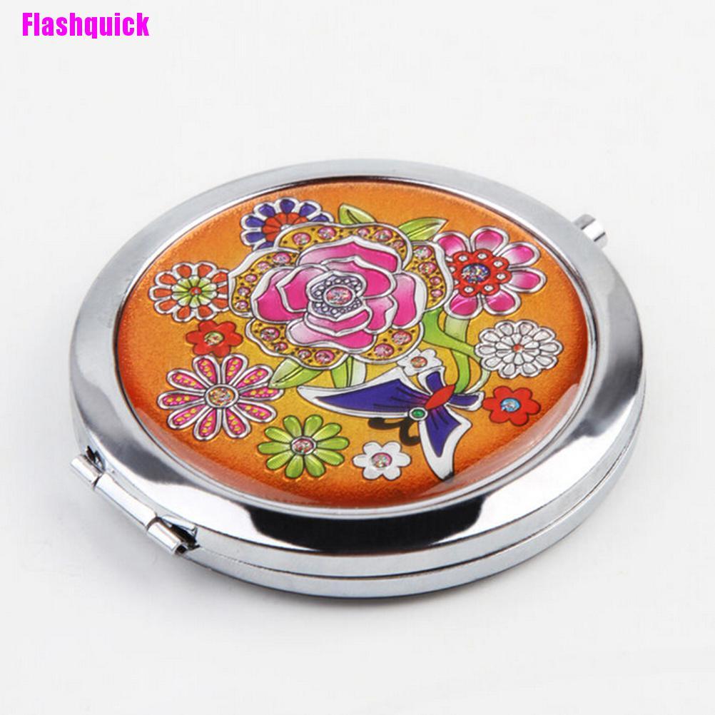 (hàng Mới Về) Gương Trang Điểm Hai Mặt Có Thể Gấp Lại Bằng Kim Loại Tiện Dụng | BigBuy360 - bigbuy360.vn