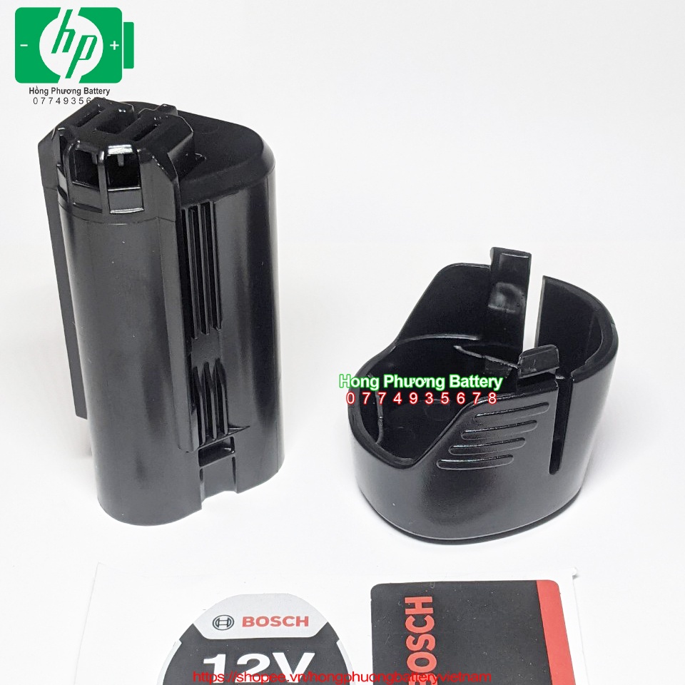 Vỏ mạch thay thế pin Bosch 10.8V 3cell, mạch nhận sạc zin