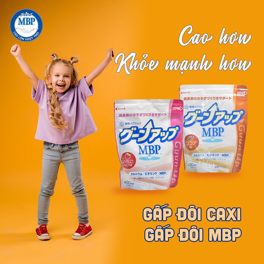 Sữa tăng chiều cao Guun up MBP® của Tập đoàn Megmilk Snow Brand Nhật – Vị Cacao