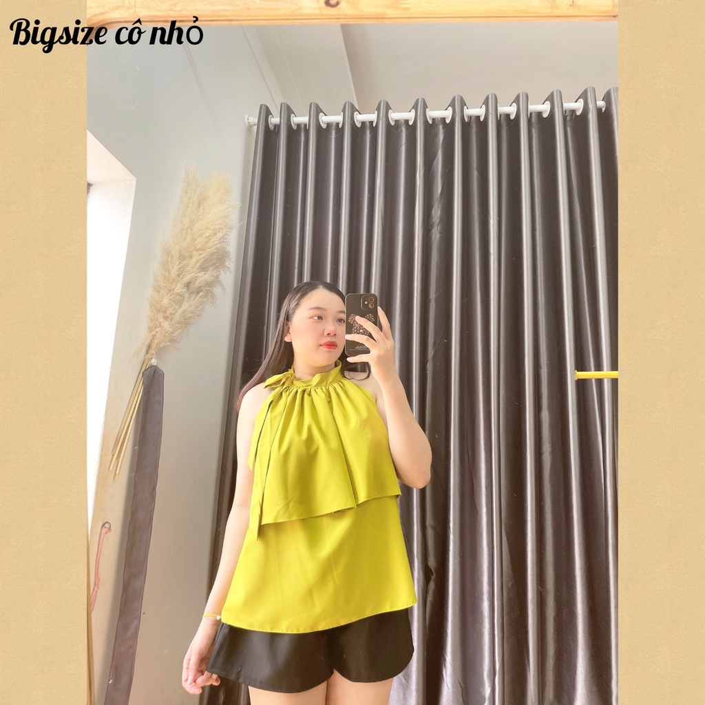 Áo Sơ Mi Nữ Bigsize Tầng Dễ Thương Mặc Đi Biển,Đi Chill Cực Xinh MÃ AT12