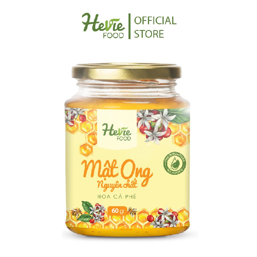 Mật ong hoa Cà Phê nguyên chất xuất khẩu 60g HeVieFood