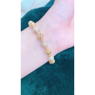 Vòng nữ trái châu mạ vàng