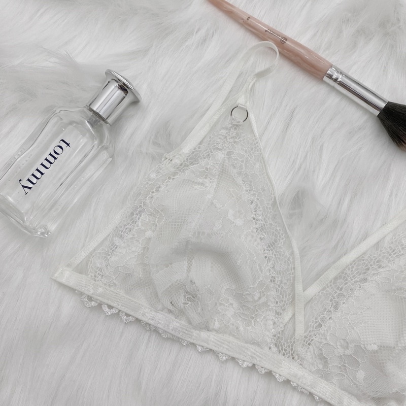 Line White Bralette - Áo lót ren trắng dễ thương thoải mái sexy | BigBuy360 - bigbuy360.vn