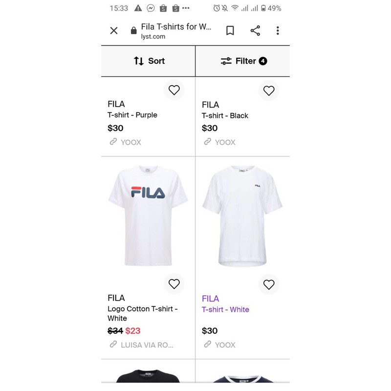 Áo phông Fila