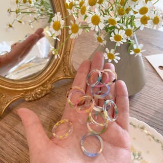 Nhẫn nhựa acrylic đường kính 1.6cm