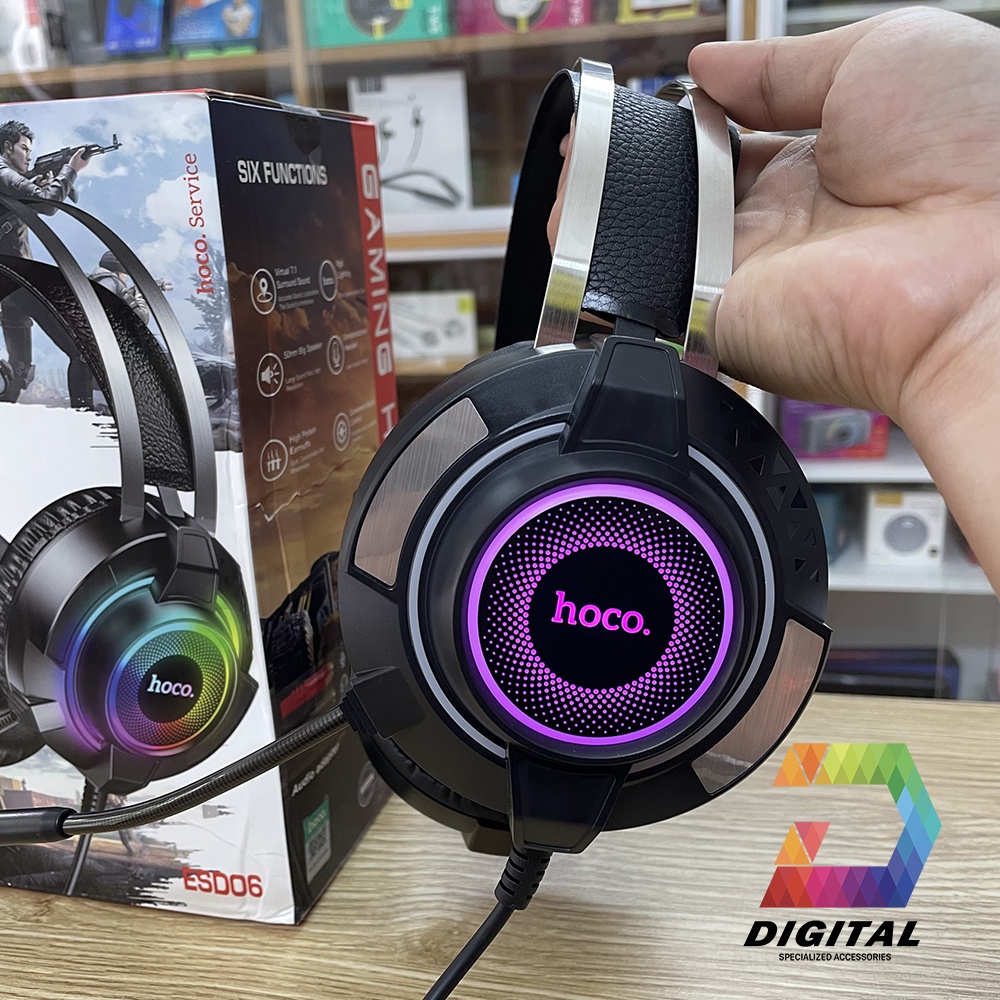 Tai Nghe Chụp Tai Hoco ESD06 Chính Hãng Led RGB