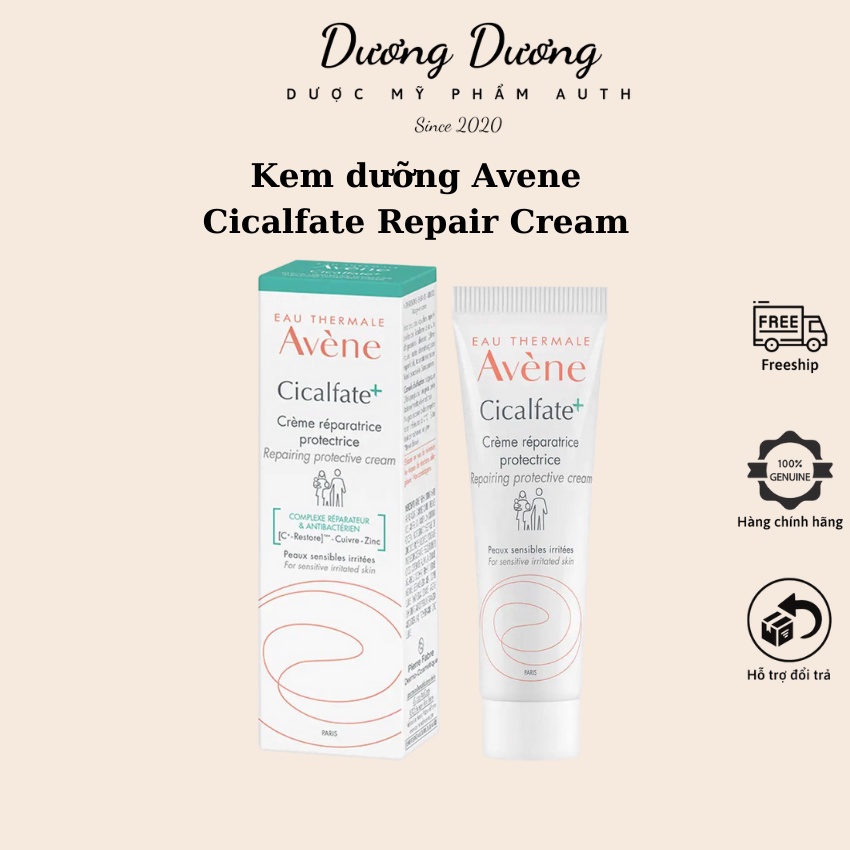 Kem dưỡng ẩm Avene Cicalfate phục hồi, tái tạo da 40ml