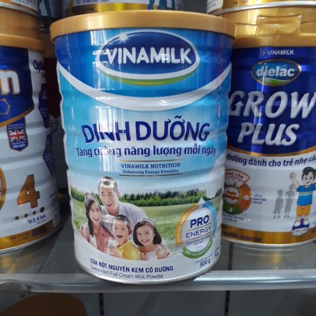 Sữa Bột Nguyên Kem có đường Vinamilk dinh dưỡng hộp thiếc 900g date 2020