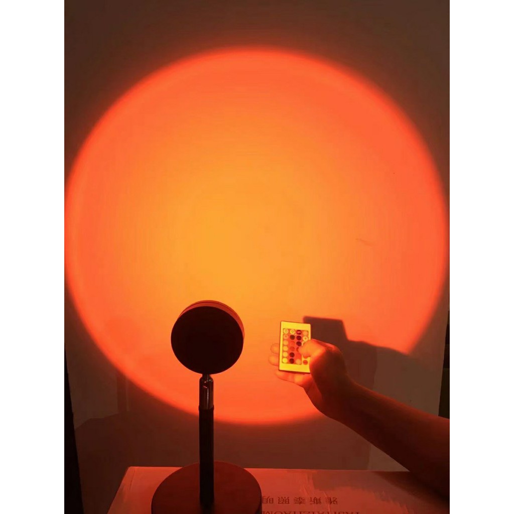 Đèn Hoàng hôn - Quay Tiktok - Sunset Lamp 16 màu Hot trend - Có điều khiển - Đèn Led Trang Trí - Hot trend 2021