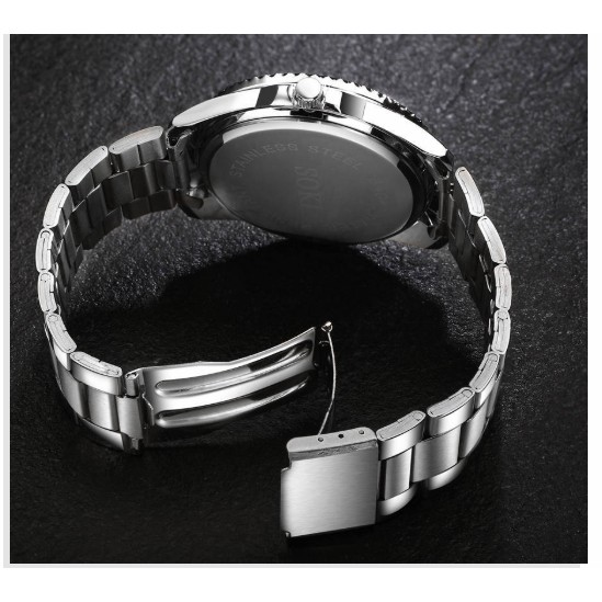 ĐỒNG HỒ NAM DÂY KIM LOẠI SOKI D268 CÓ LỊCH PHONG CÁCH DOANH NHÂN | BigBuy360 - bigbuy360.vn