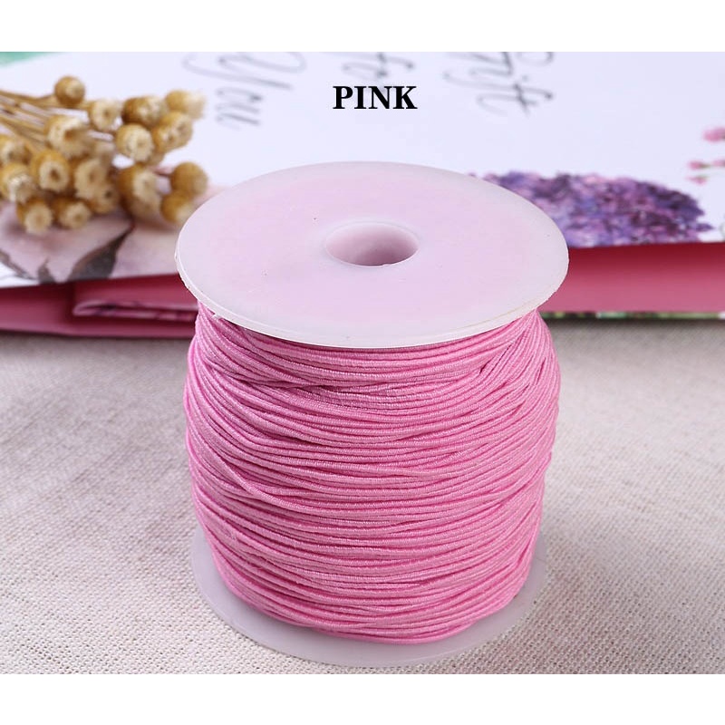 Cuộn Dây Thun 5m Trong 1mm Chất Lượng Cao Dùng Làm Trang Sức DIY