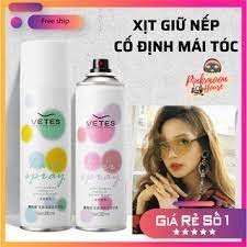 Xịt Giữ Nếp Tóc/Cố Định Tóc VETES tạo kiểu tóc nội địa Trung