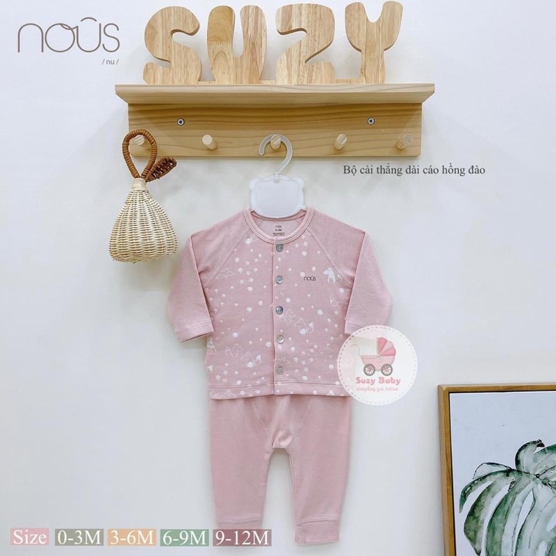 Bộ nỉ sơ sinh thu đông Nous