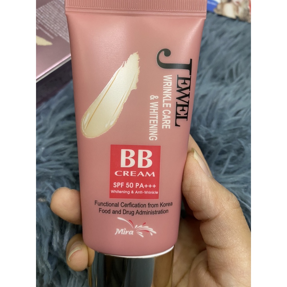 Kem nền BB mira jewel wrinkle care & whitening 40G