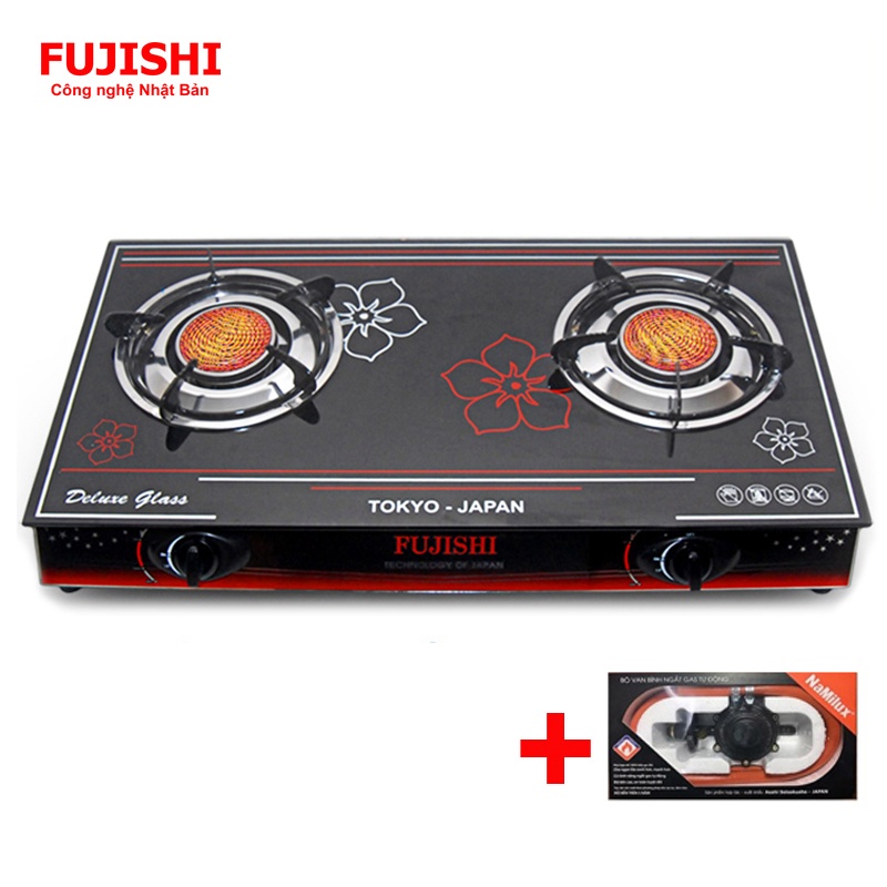 COMBO Bếp gas hồng ngoại Fujishi FJ-H11-HN + Bộ dây van ngắt gas tự động Namilux